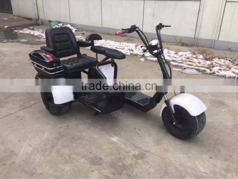 2017 Mini Citycoco 18*9.5 inch 3 Pneumatic Wheels Electric City Scooter City Coco Motor Cycle with 3 seats