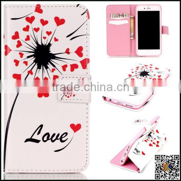 2016 Wholesale wallet flip leather case for iphone 6, flip leather holster for iphone6,customized flip case