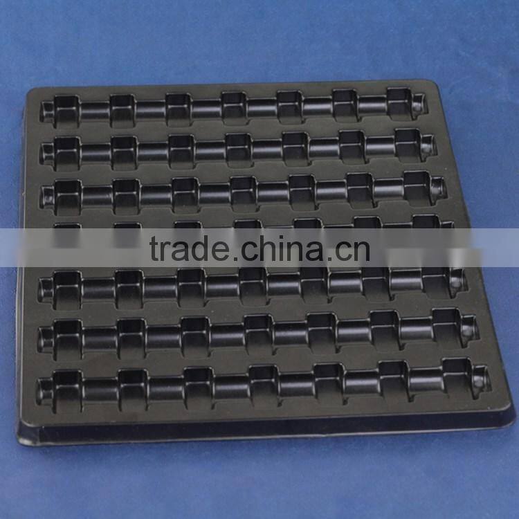 High quality black plastic vacuum formed tray ,antistatic ESD tray