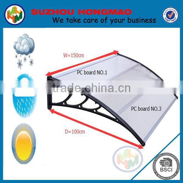 Europe design clear PC plastic garden gazebo awnings used for sale