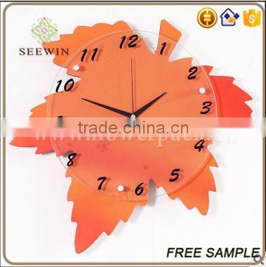 new design mute hanging wall clock decoration