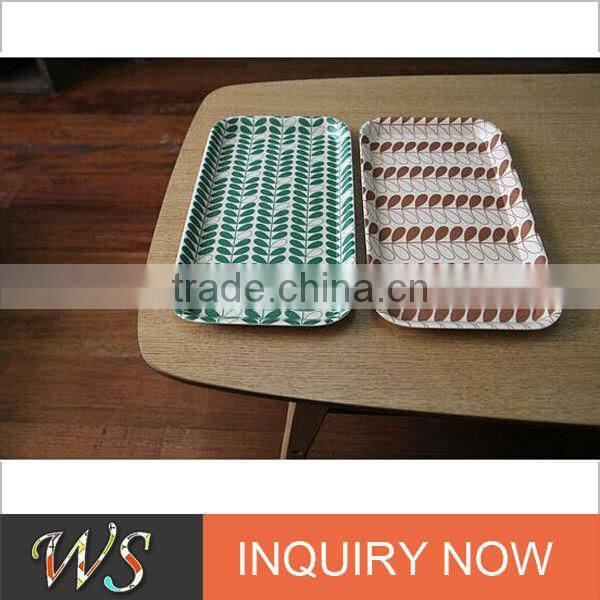 Eco-friendly Bamboo Fiber Printing Lunch Tray