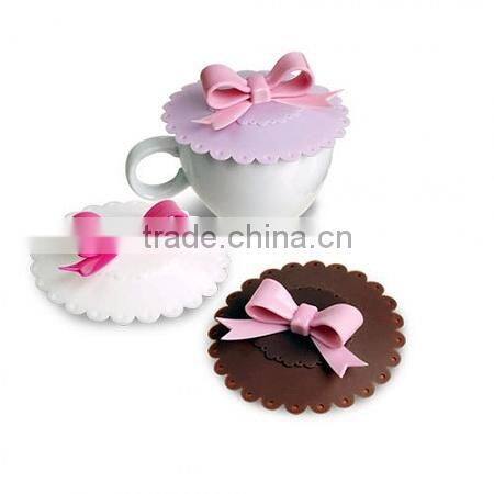 Beautiful butterfly shape of silicone suction cup lid