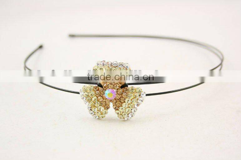hair jewelry rhinestone flower hair decoration for kids