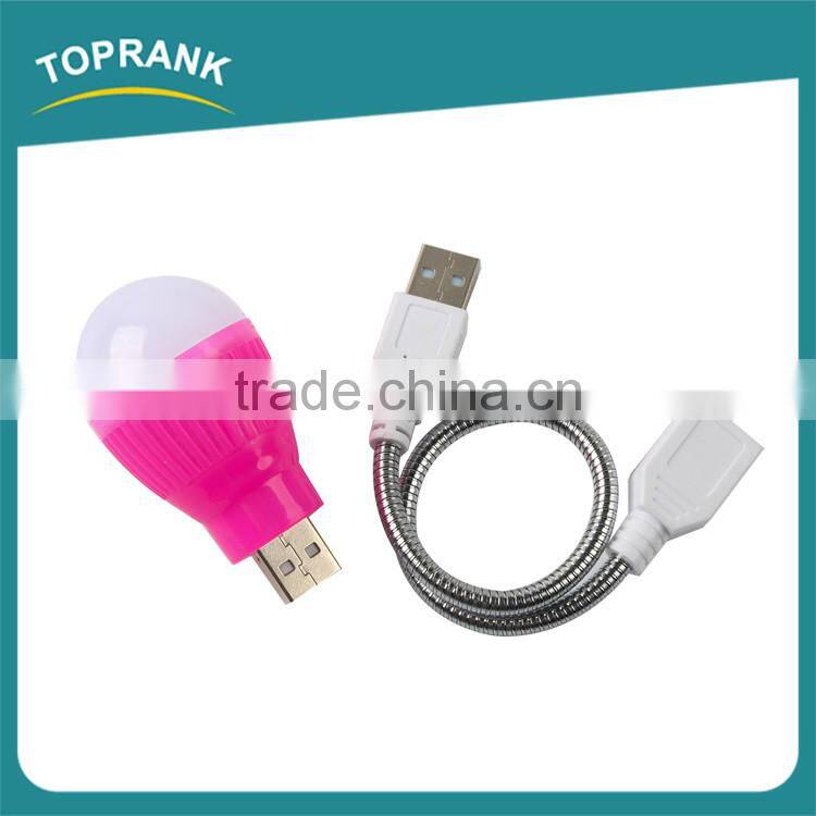 Cheap wholesale bulb usb charged led light, flexible mini usb led lamp