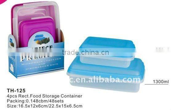 plastic storage container for lunch and vegetable