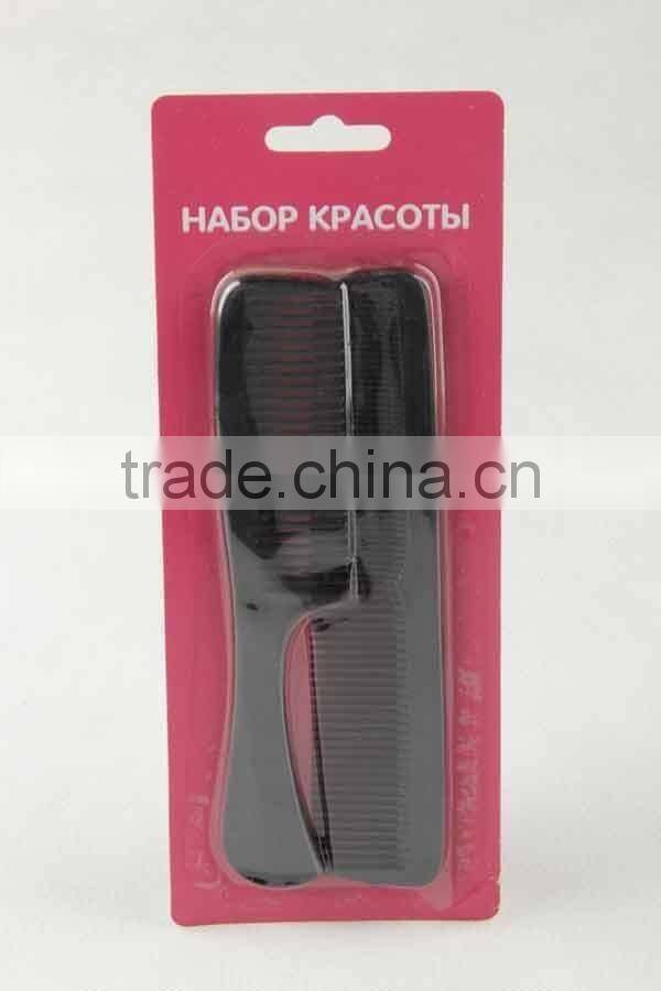2PC Staggered comb set/ Plastic hair brush