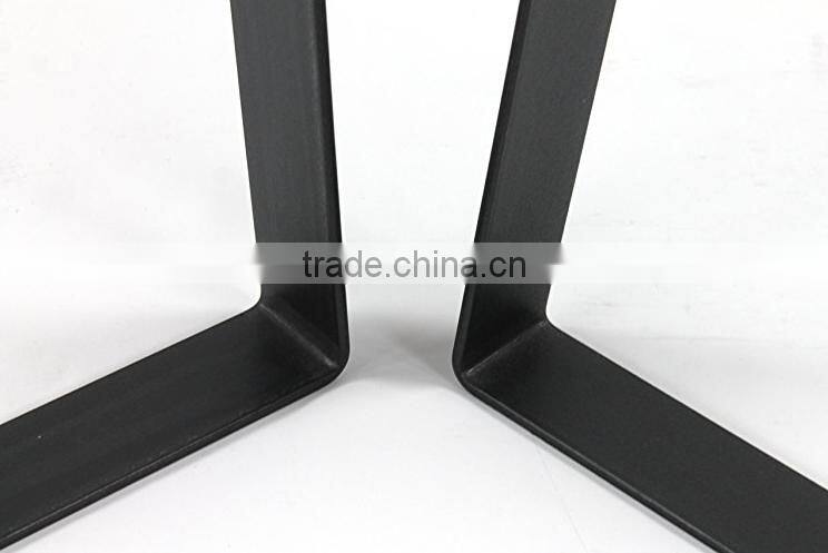 Online sales Furniture leg type antique cast iron metal table base black U legs