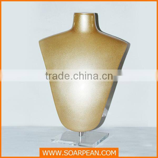 High Glossy Necklace Mannequin For Jewelry Display Stand