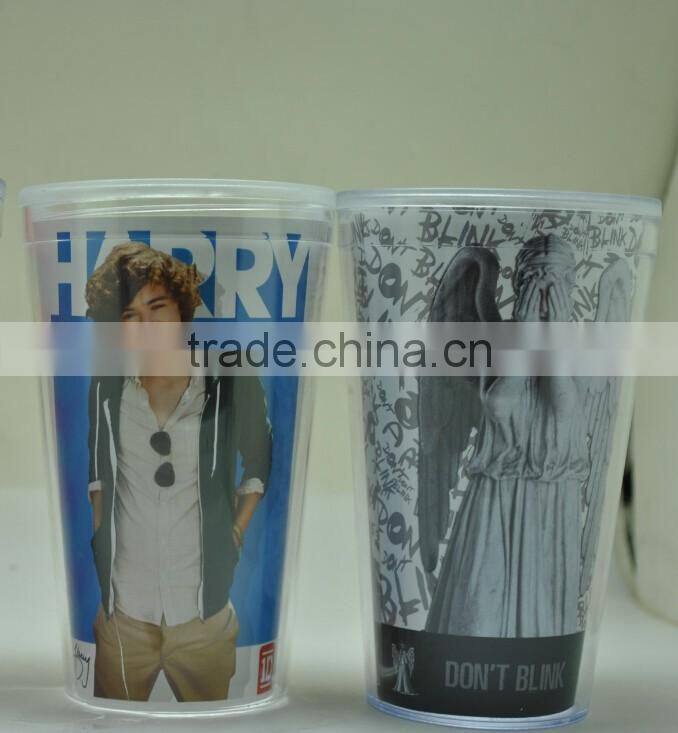2017 trending products plastic tumbler with customized logo