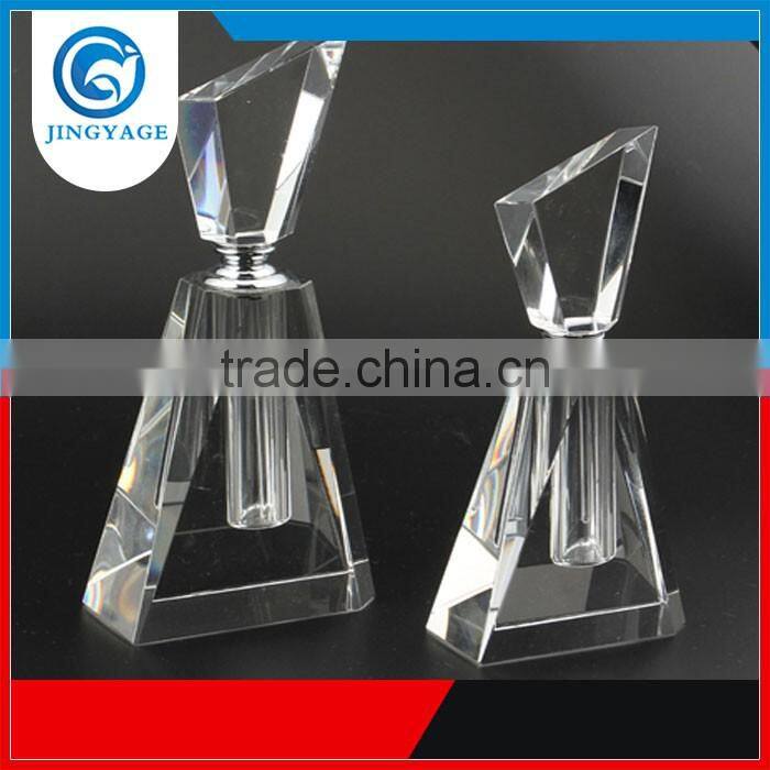 Jingyage unique k9 crystal bottle for oil wedding gift oil perfume bottle crystal wedding favors
