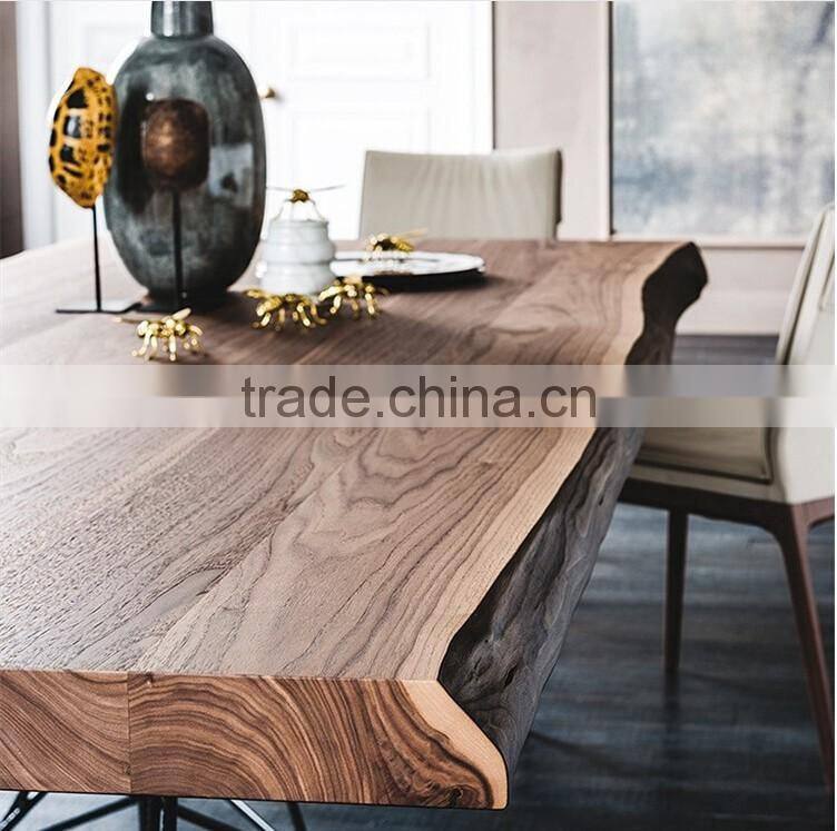 Momoda High_end Italian modern furniture personal customization 2.4M big size solid wood dining set contemporary dining table