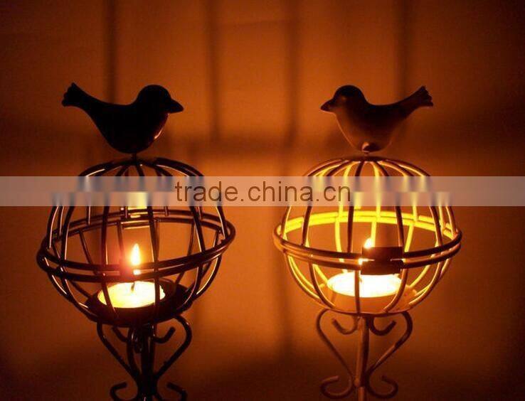 2017bird model Lantern Home Decoration metal Candle Holder