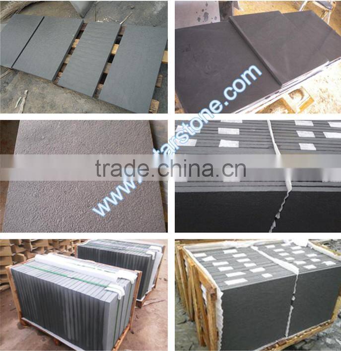 Natural China black sandstone tiles