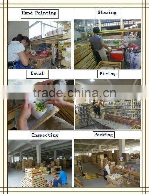 HANDPAINTING ROUND CERAMIC SAVING BANK