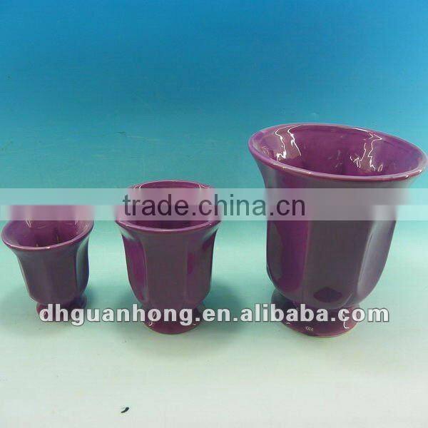 2012 new designs ceramic fresh flower pot