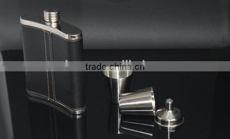 hot selling 7oz stainless steel hip flask set