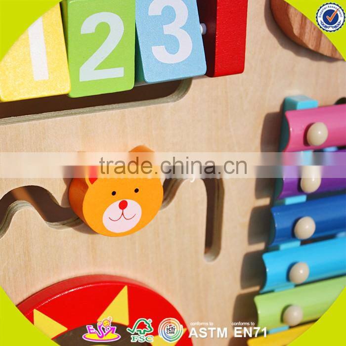 2017 New design wooden baby boy walkers high quality wooden baby boy walkers best sale baby boy walkers W08J001