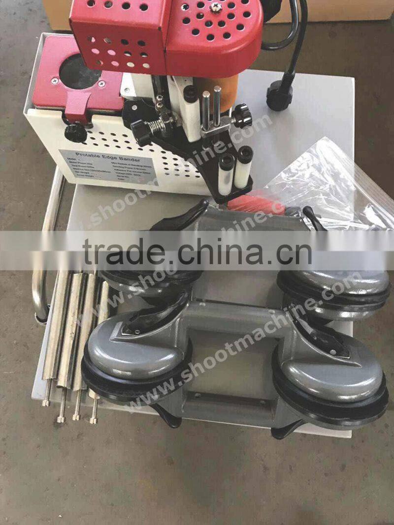 Portable Edge Banding Machine Model IIII with Hot melt adhesive pot volume 160ml and Pre-heating time about 10 Min