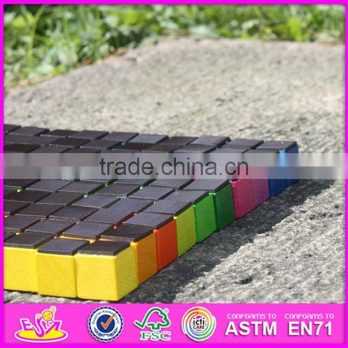 2017 new design 100 pieces educational magnetic wooden building blocks for toddlers W13A118