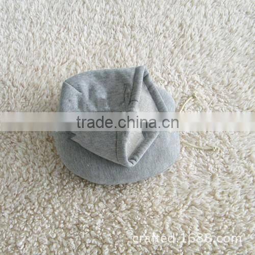 Japanese best selling neck support comfort rest gray hoodie travel neck pillow
