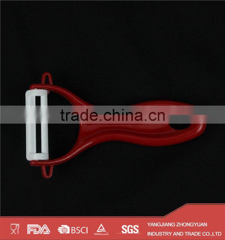 5pcs of ceramic kitchen knife set with stand and peeler