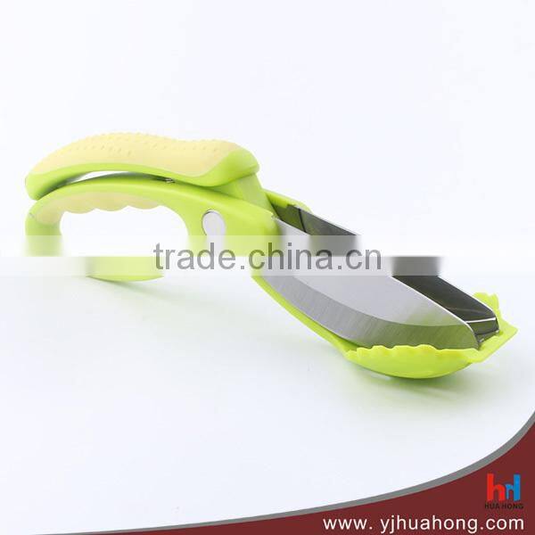 High quality mutifunction salad kitchen scissors with soft grip handle