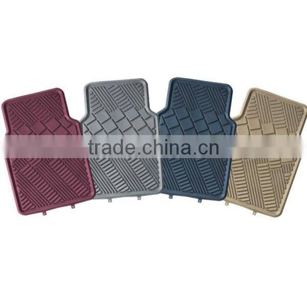 High Quality Universal 3D 4 Pieces Set PVC With NBR Car Floor Mat