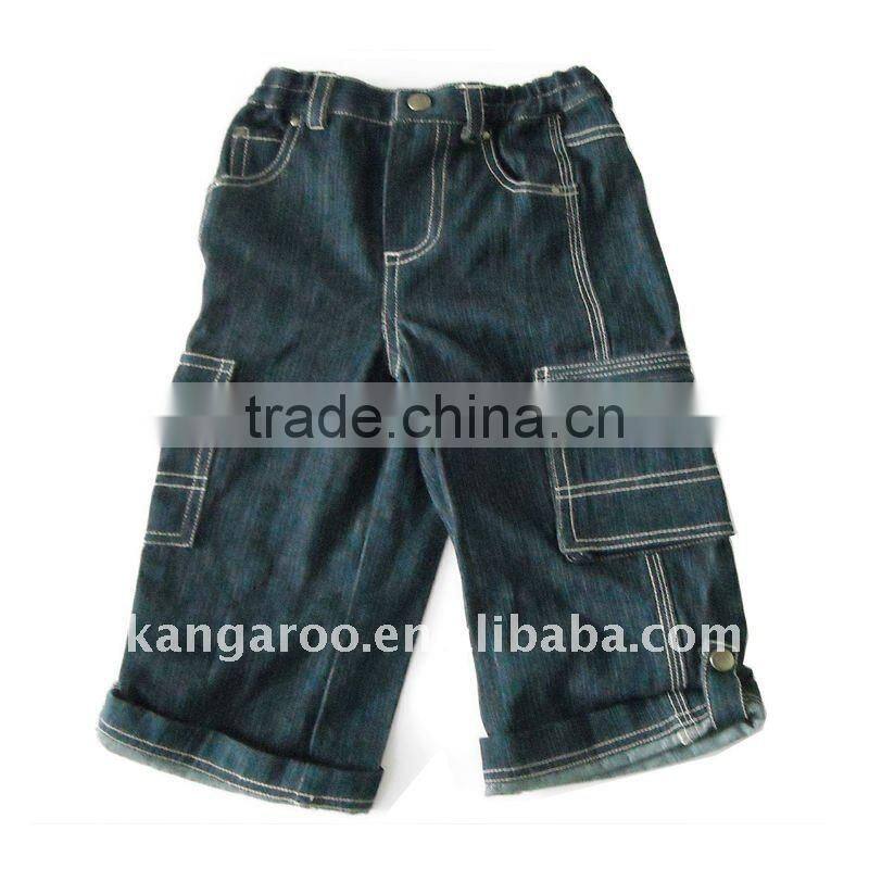 boys 100%cotton denim short