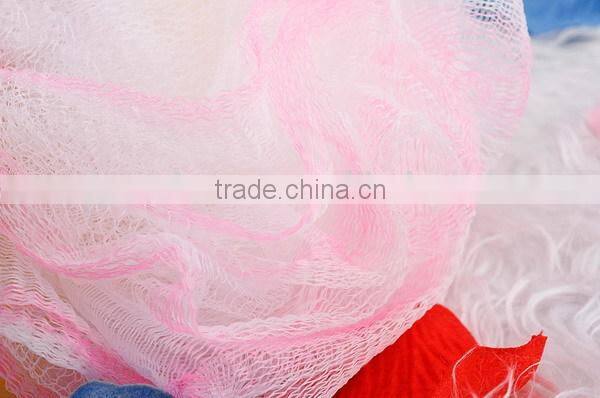 Nylon Made Scrub Mesh Net Bath Ball Cleaning Tool Soft Exfoliate Puff Sponge