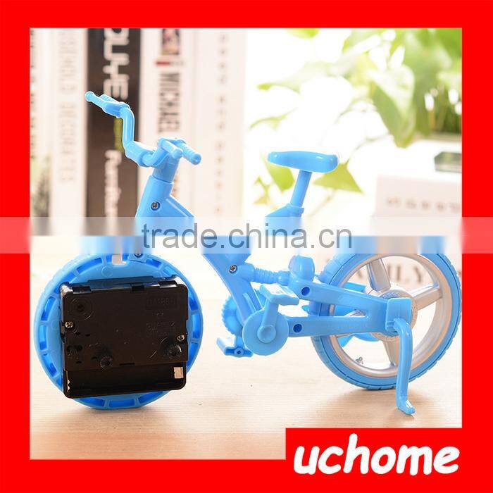 UCHOME Plastic Mini Cartoon Funny Creative Table Wake Up Bike Cycle Bicycle Alarm Clock
