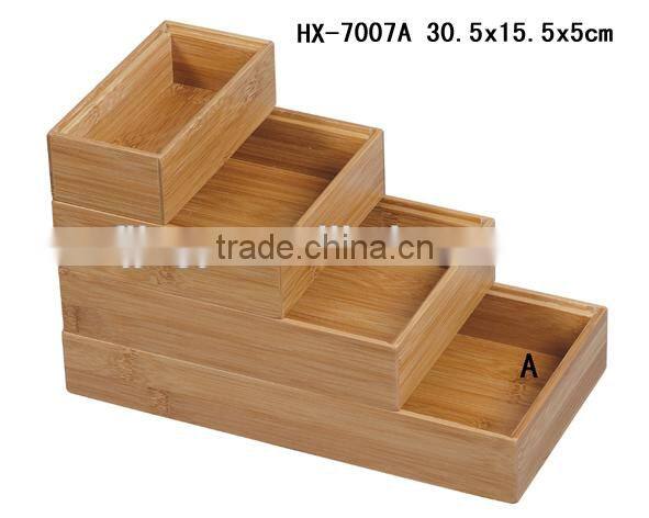 Hot selling bamboo kitchen storage box