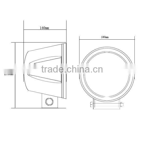 9'' Xenon 55W 75W 100W 12V Offroad Light HID Spot Light Fog Light Driving Light