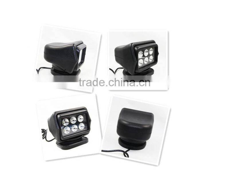 Marine LED Searchlight, 12V 24V Portable LED searchlight remote 50W cree