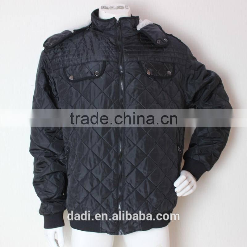 Men Black Windproof Heavy Jacket Apparel Stock Men Fashion Jacket