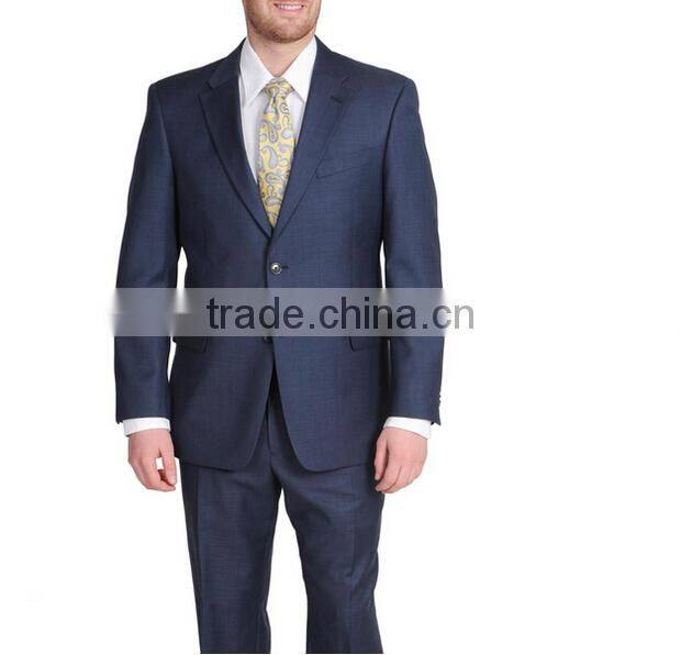 Men's Blue Shark Wool Suit Jacket Separate