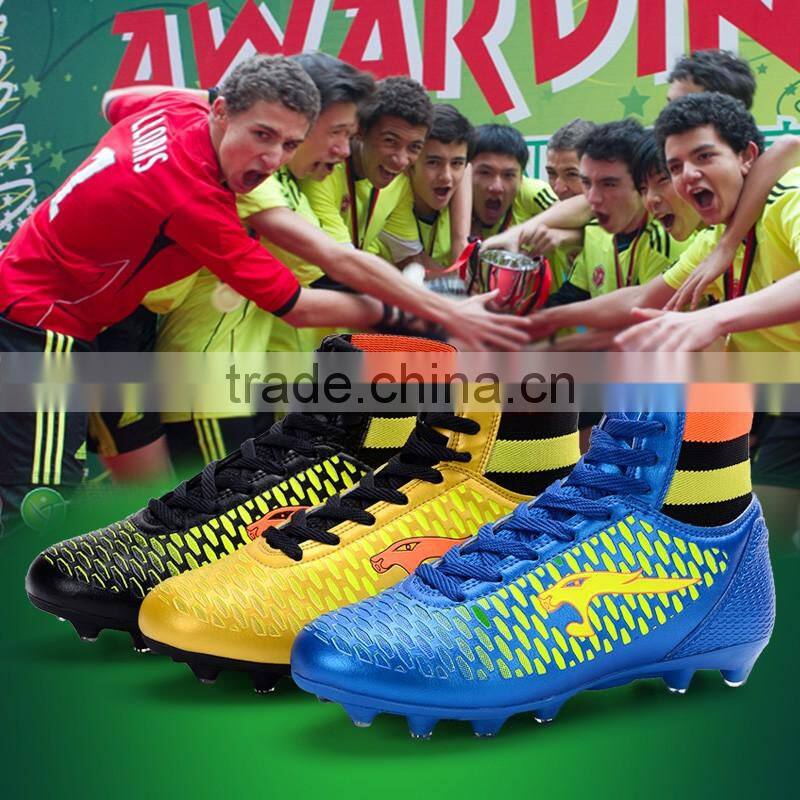 wholesale soccer shoes for men women children sport play football on the grass