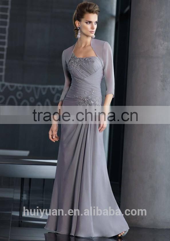 three color satin off shoulder long beaded evening dress 2015