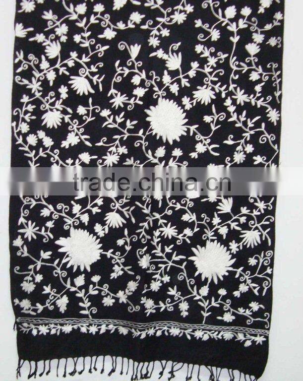 Printed Red Silk Scarf