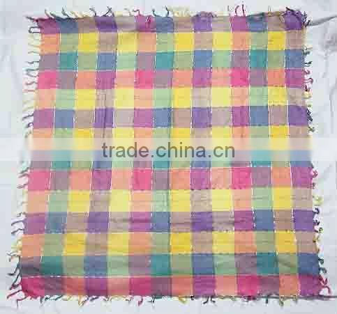 Printed Red Silk Scarf