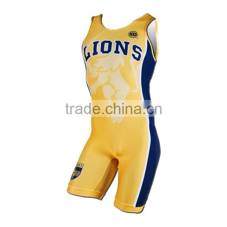 Custom design Lycra Wrestling singlet women's wrestling clothes