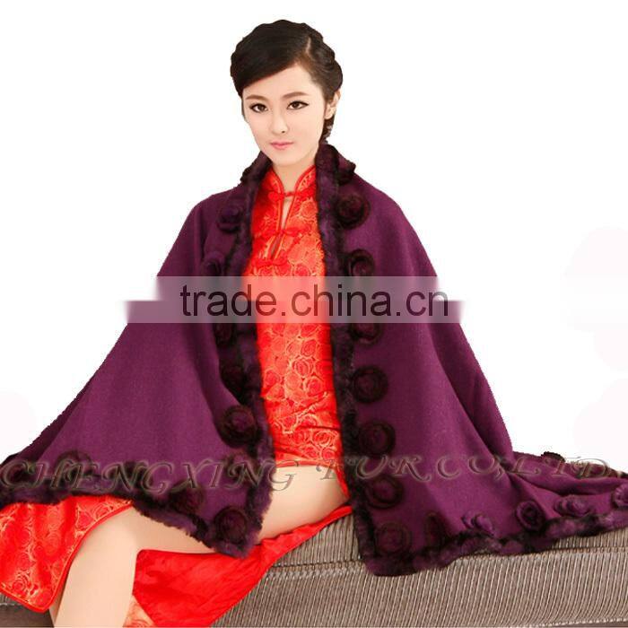 CX-B-P-40D Alibaba New Products Fur Floral Cheap Wholesale Pashmina Shawl