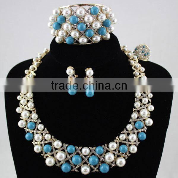 Bestwaytex EF0066-3 Coral Beads African Beads Jewelry Set For Wedding
