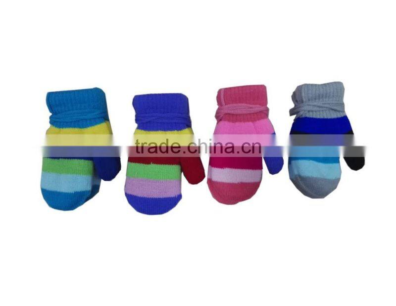 Knit Cheap Kids Mittens Funny Cute Colored Magic Children Gloves Wholesale