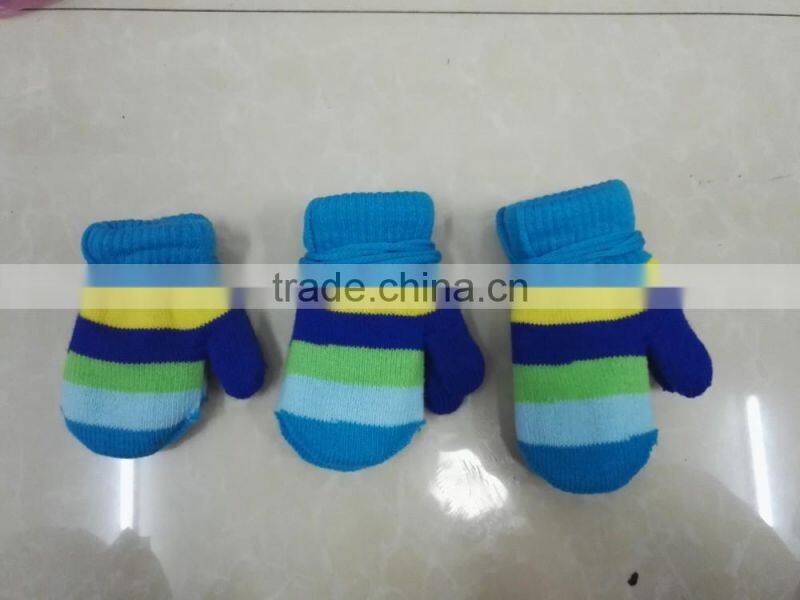 Knit Cheap Kids Mittens Funny Cute Colored Magic Children Gloves Wholesale