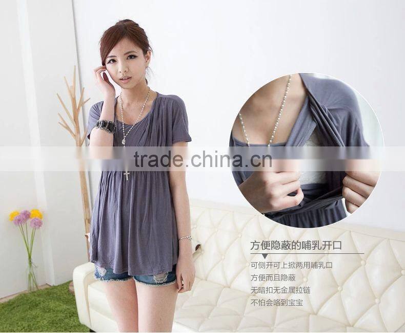 OEM Clothes for Pregnant Women Maternity Breastfeeding Nursing Tops