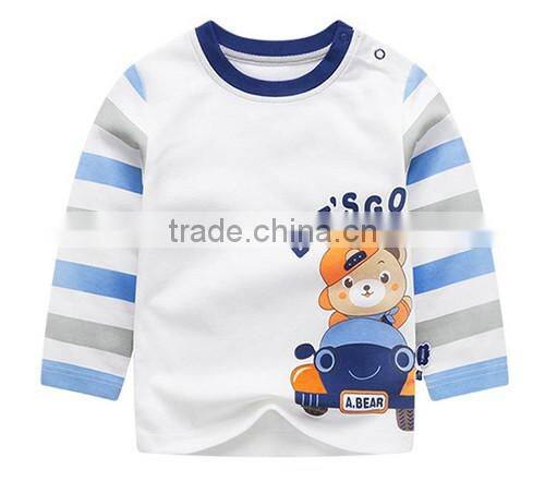 New product 2017 good quality China Professional factory children custom long sleeve t-shirt