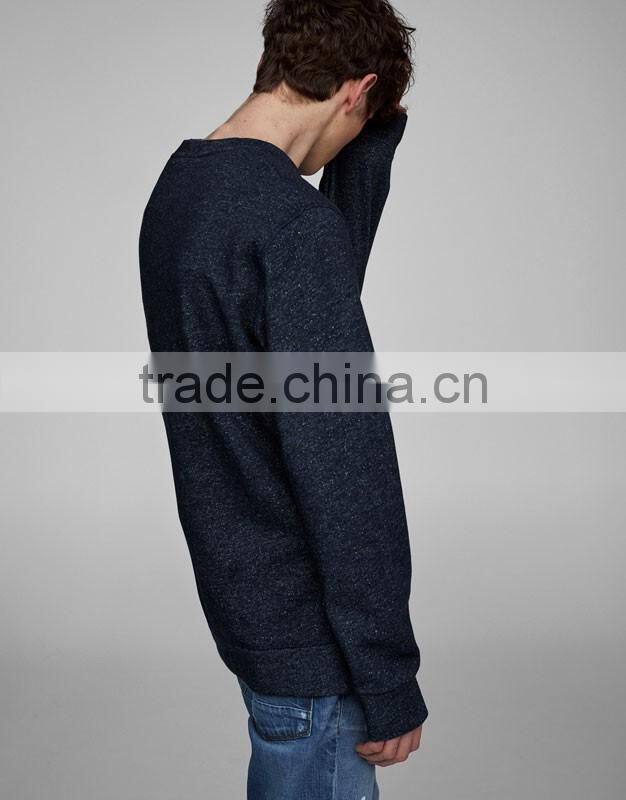 Hip hop fashion design 100% cotton wholesale custom crew neck sweatshirt