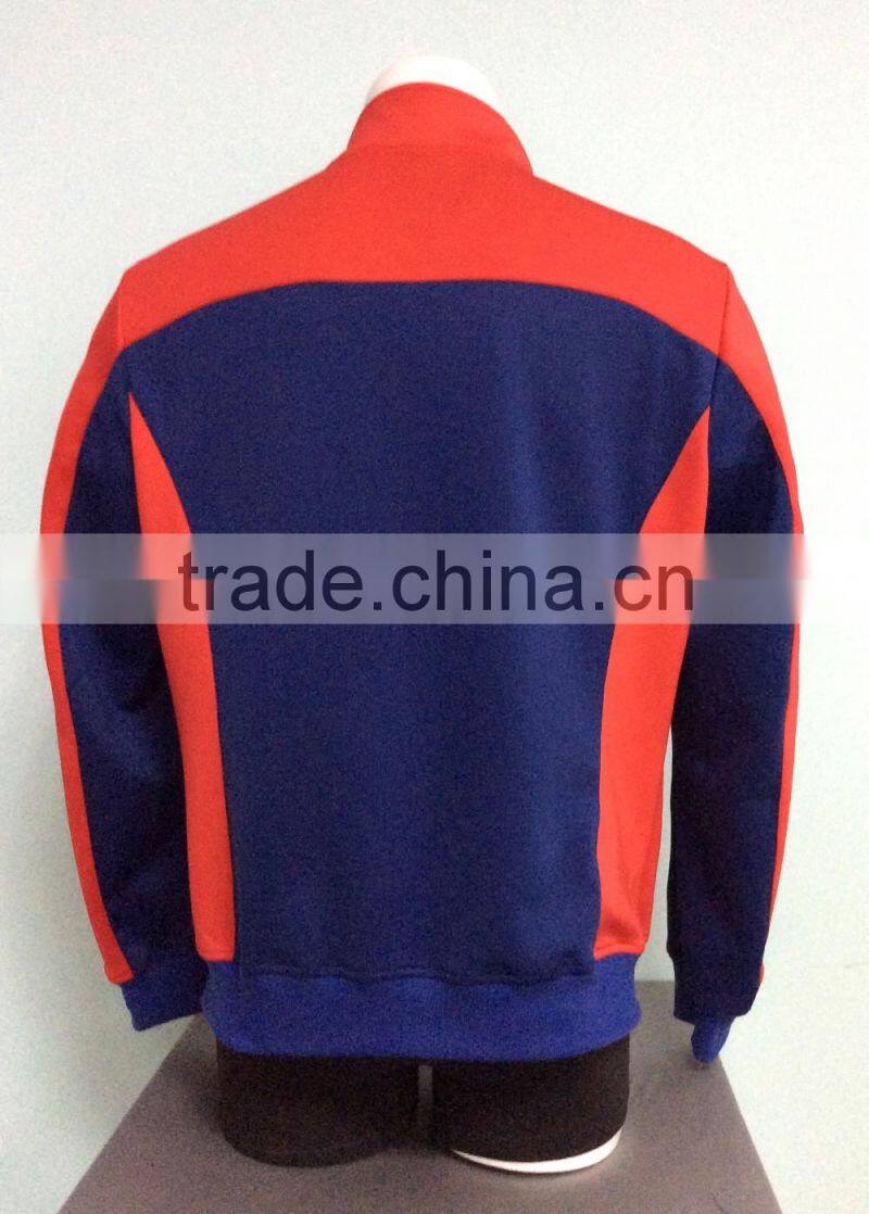 2017 New fashion designs good quantity zip-off men's athletic long sleeve jacket