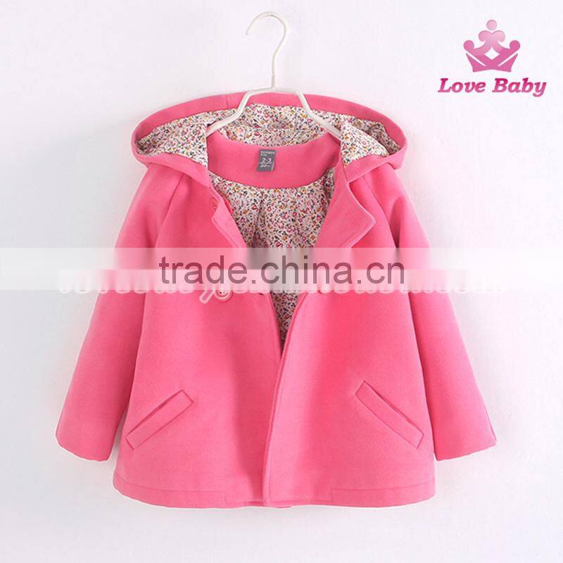 Keep Warm Wholesale Baby Girls Coat Spring and Autumn Kids Coat